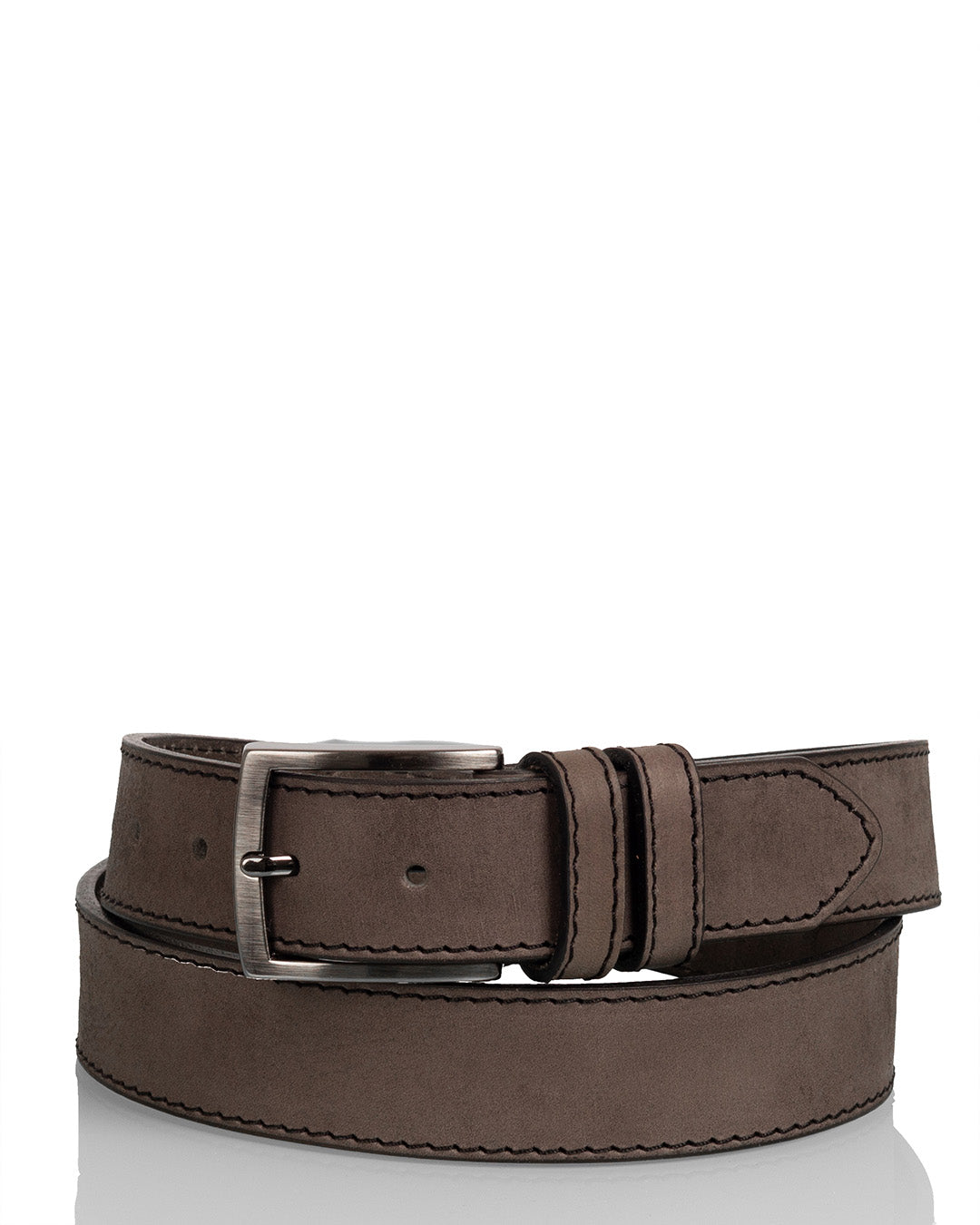 Nahkavyö 3 cm harmaa