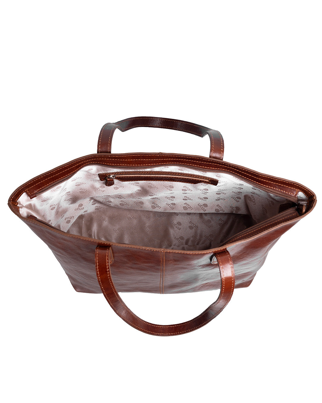 Kotimainen ruskea kasviparkittu kasilaukku Utua Lund Exclusive