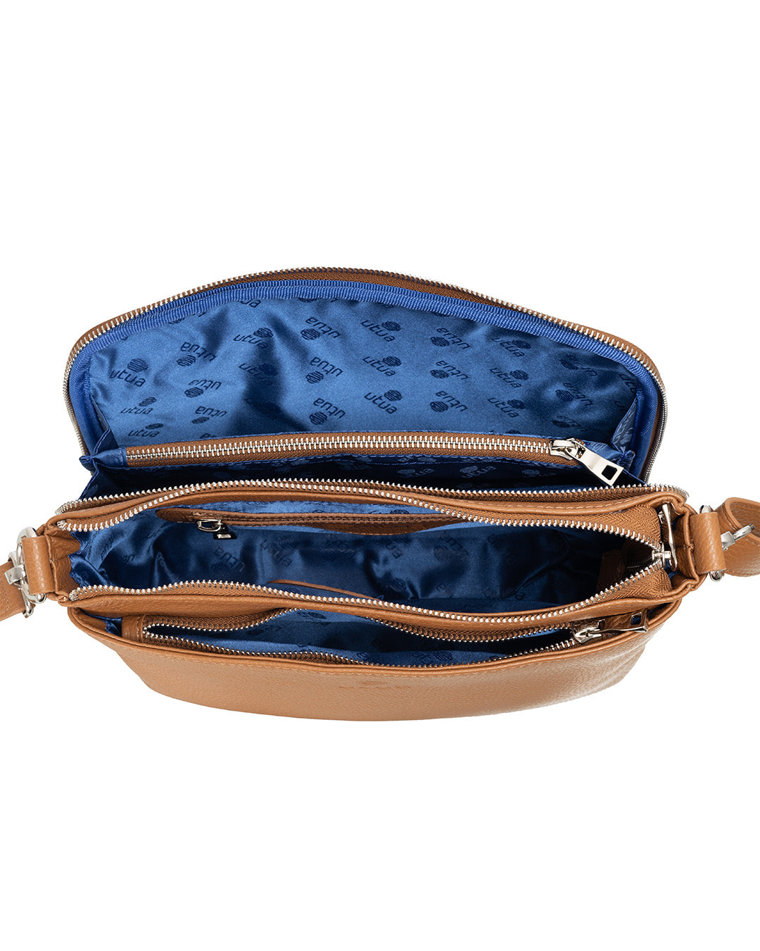 Kotimainen ruskea olkalaukku Utua Kajo Exclusive