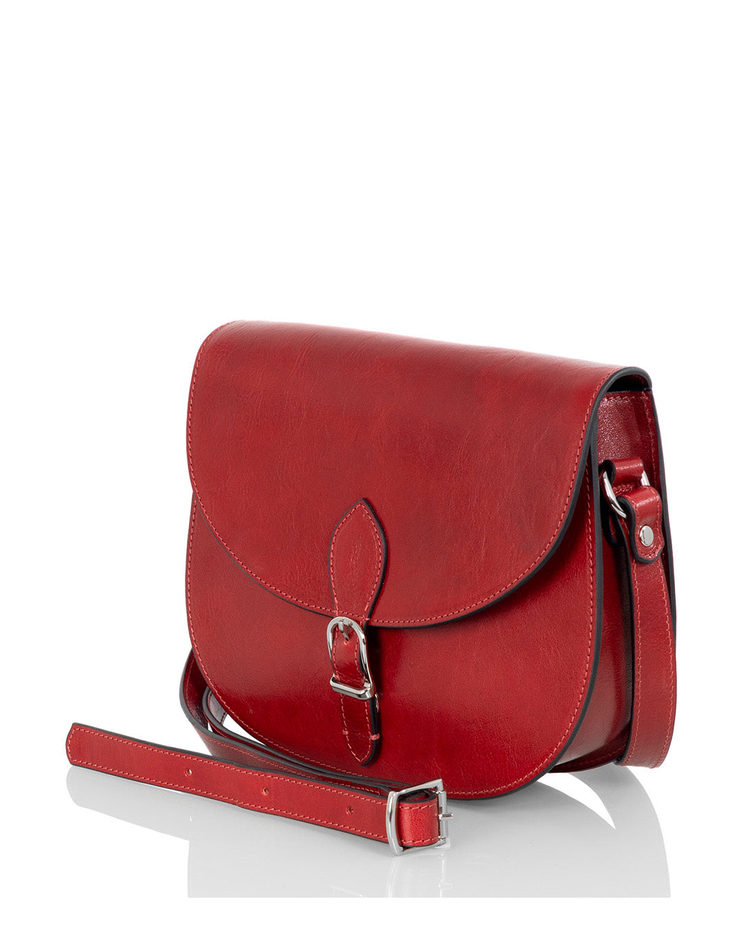 Laadukas-Utua-Visby-Exclusive-kasviparkittu-olkalaukku-punainen