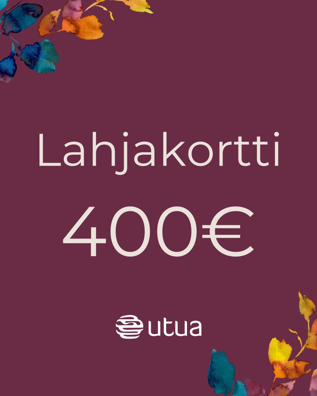 Utuan lahjakortti 400€