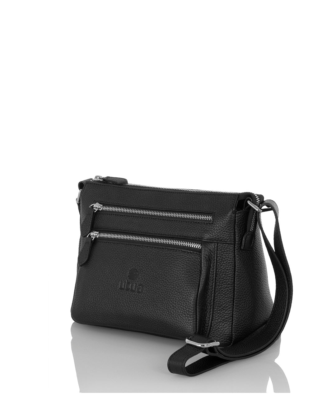 Musta olkalaukku Utua Hestia