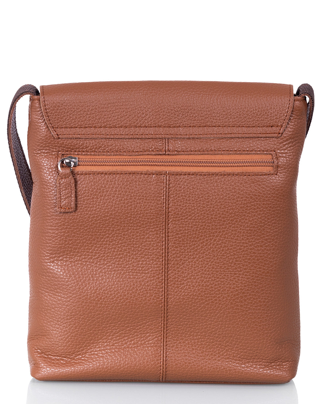 Nahkainen_olkalaukku_Utua_Odense_ruskea