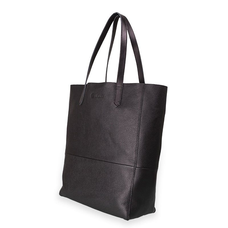 Soolo leather shopper black
