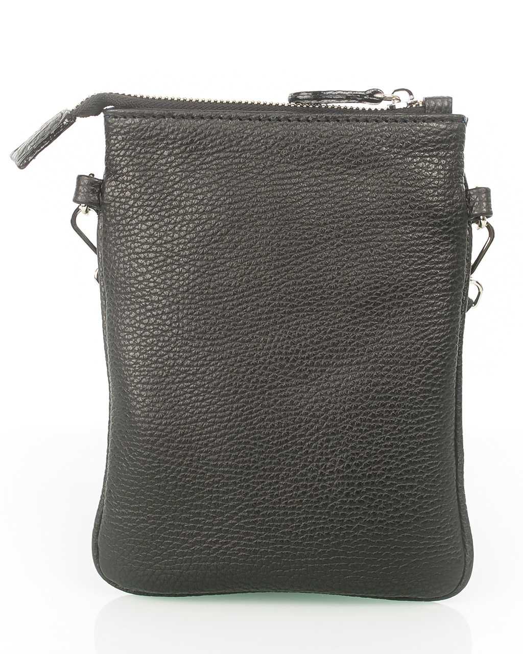 Santra leather phone bag, black