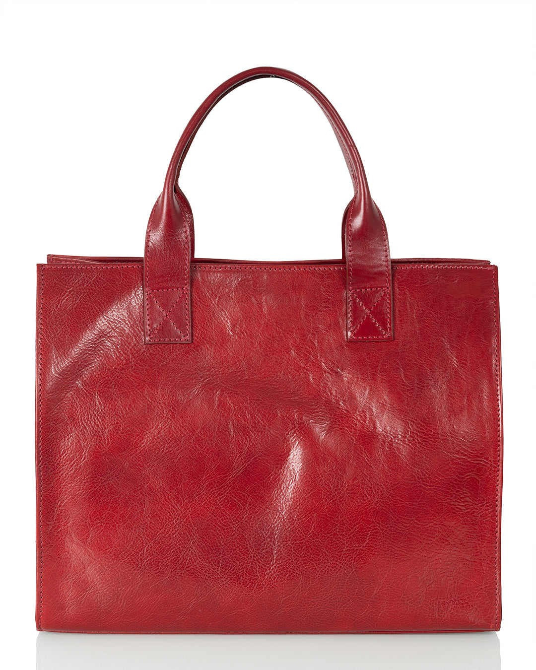 Suomalainen punainen kasviparkittu kasilaukku Utua Minerva Exclusive