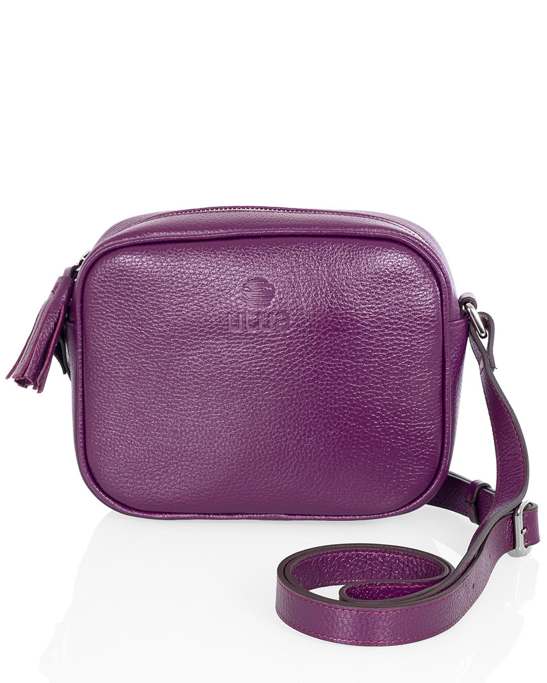 Suomalaisen_Utuan_nahkainen_pikkulaukku_Lysti_daalian_punainen