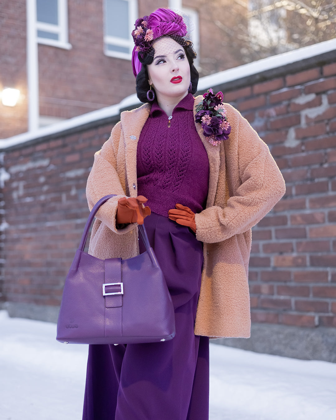 UtuaSophia Exclusive kasilaukku ruskea fiilis