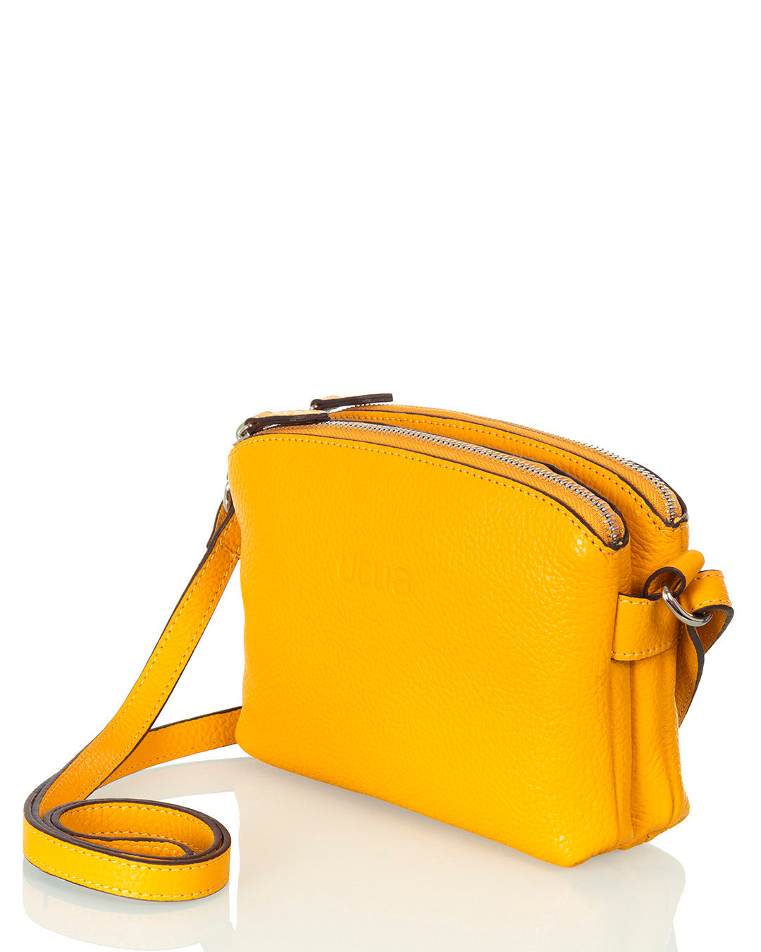 Utua Lysti keltainen pikkulaukku aitoa nahkaa