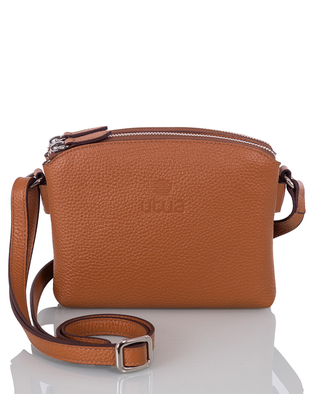 Utuan ruskea lysti olkalaukku