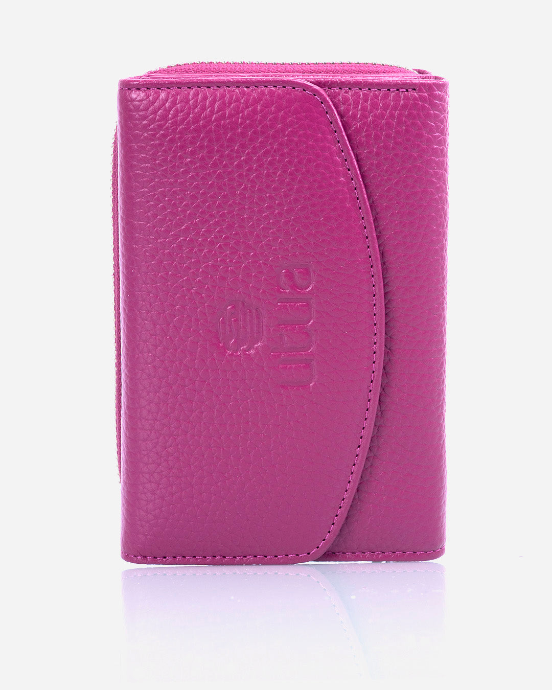 daalian punainen katko nahka lompakko edesta