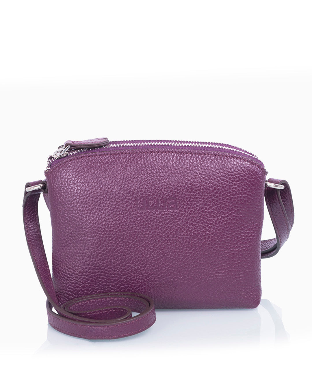 lysti pikkulaukku utua violetti nahkainen edesta