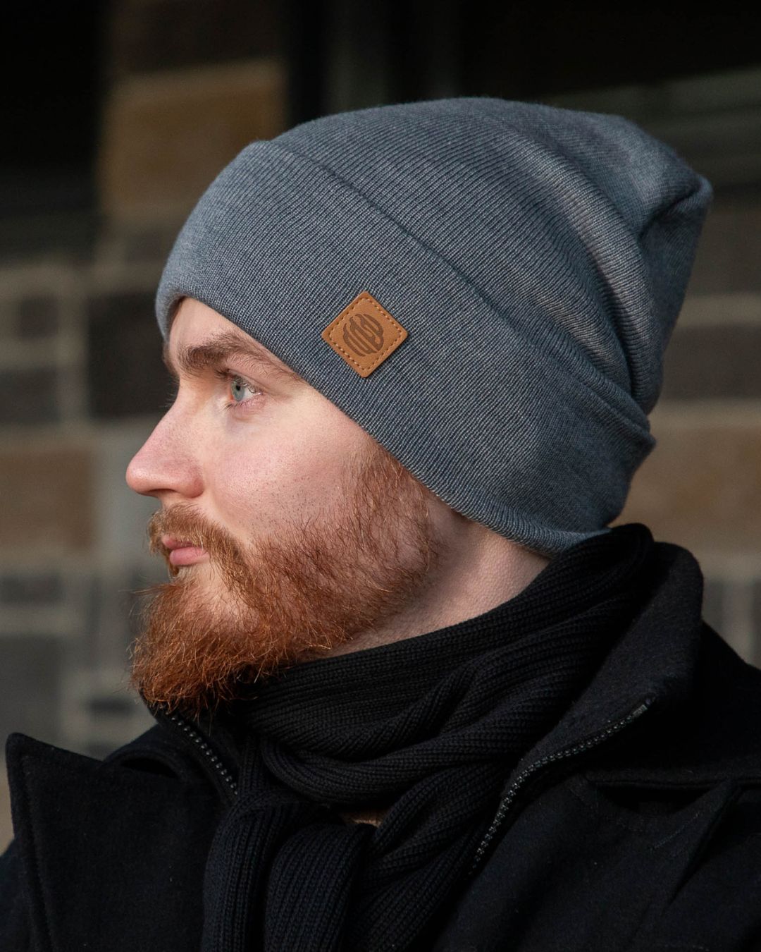 utua stuertti harmaa merinovillapipo