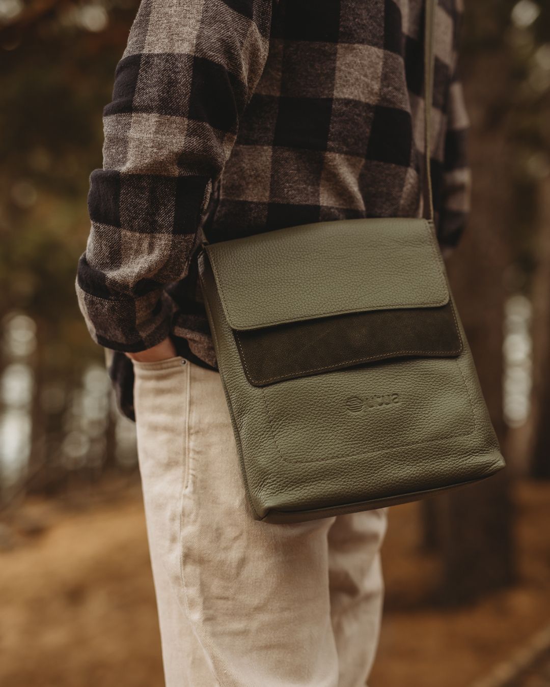 Odense olkalaukku vihreä