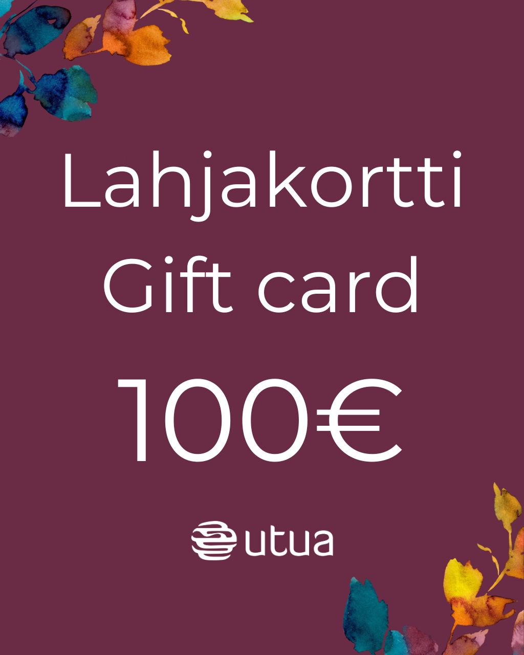 utua lahjakortti 100