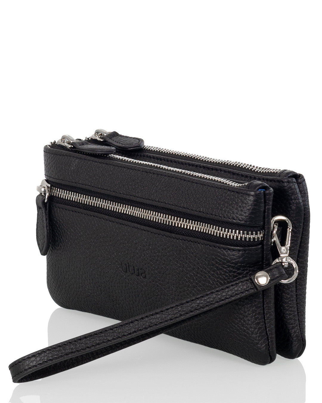 Rauma small leather bag, black.