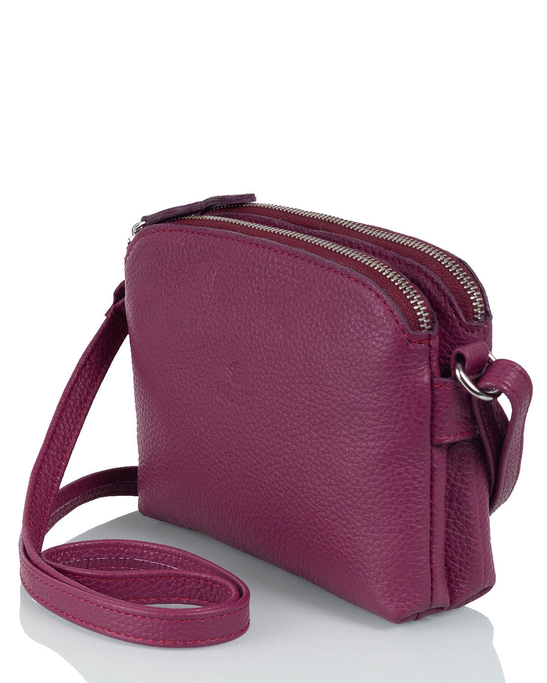 Lysti small leather bag, dahlia red