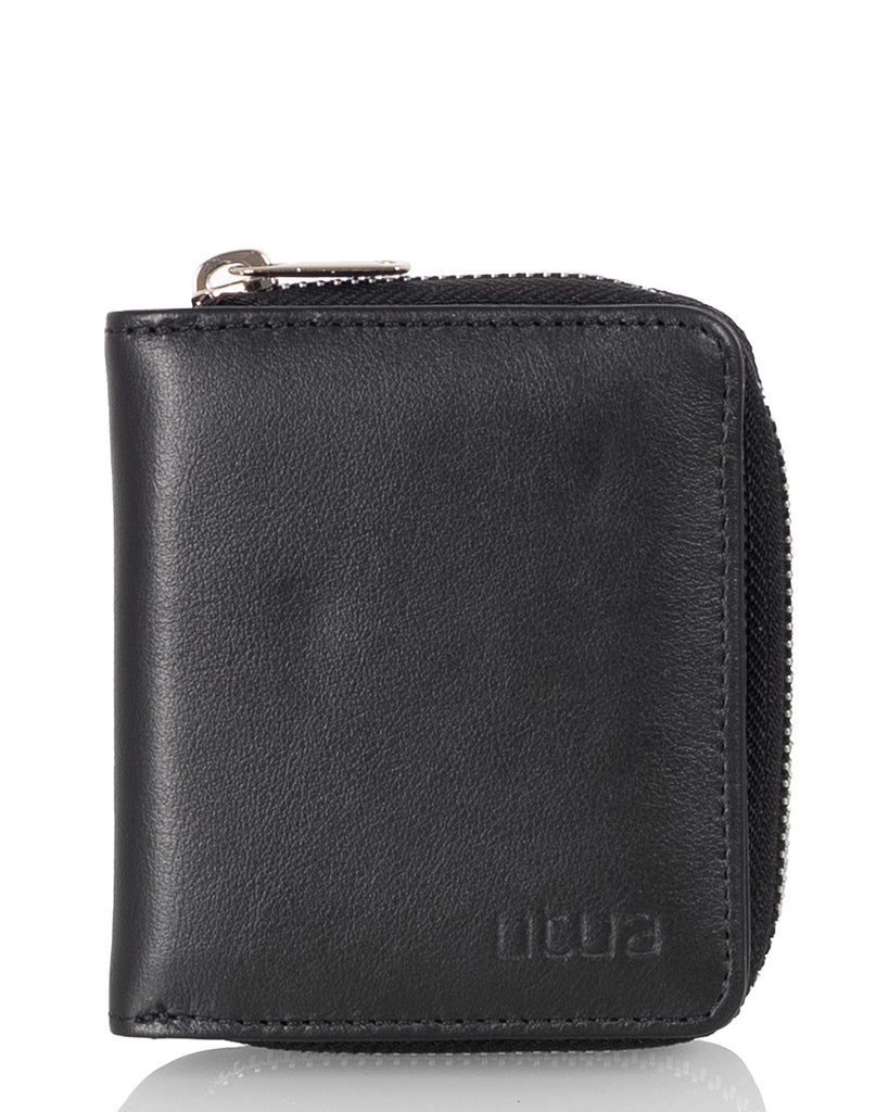 Black Siro leather wallet by Utua