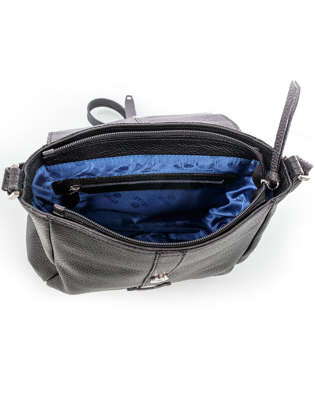 Kotimainen musta olkalaukku Utua Tasku