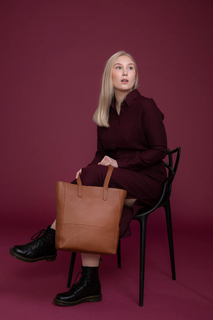 Laadukas Utua Skansen Exclusive Shopperi viininpunainen