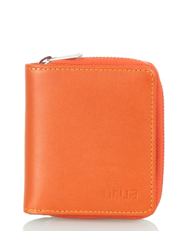 Leather wallet Utua Siro orange