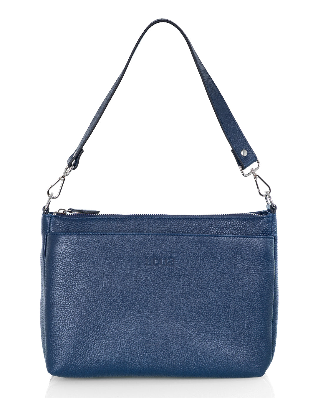 Nahkainen Utua olkalaukku Kajo Exclusive sininen