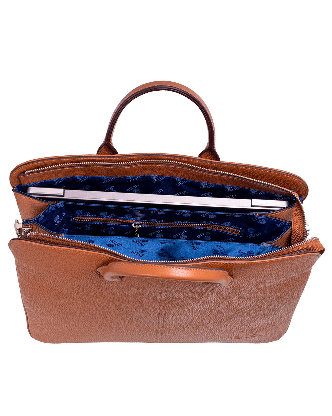 Nahkainen ruskea Utua tietokonelaukku Aarre Exclusive