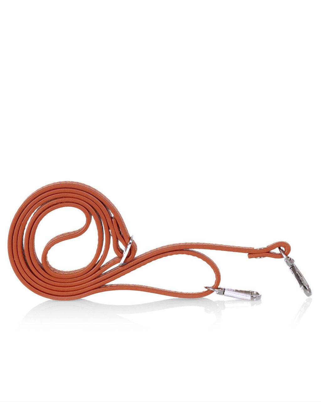 Oranssi nahkaisen puhelinlompakon olkahihna