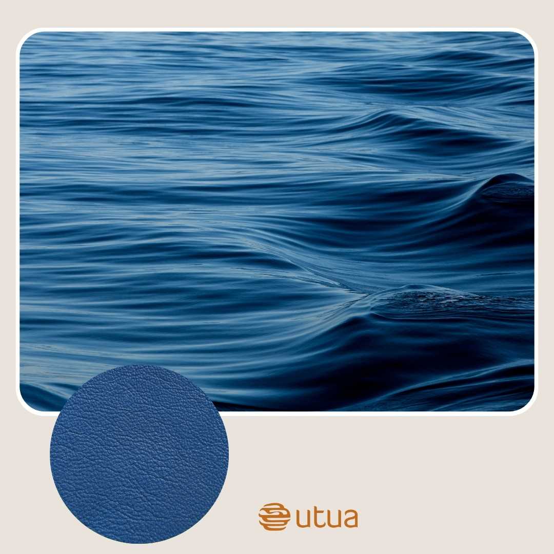 Sininen on upea väri nahkalaukulle.