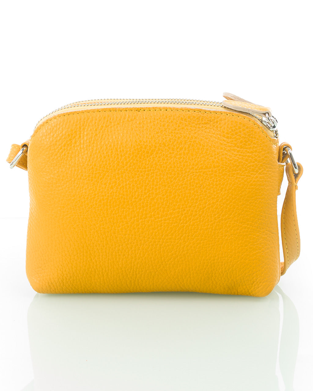 Suomalainen keltainen pikkulaukku Utua Lysti