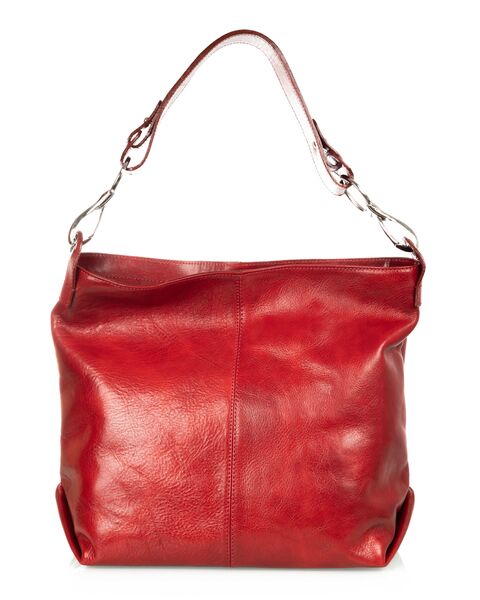 Suomalainen punainen kasviparkittu kasilaukku Utua Roskilde Exclusive