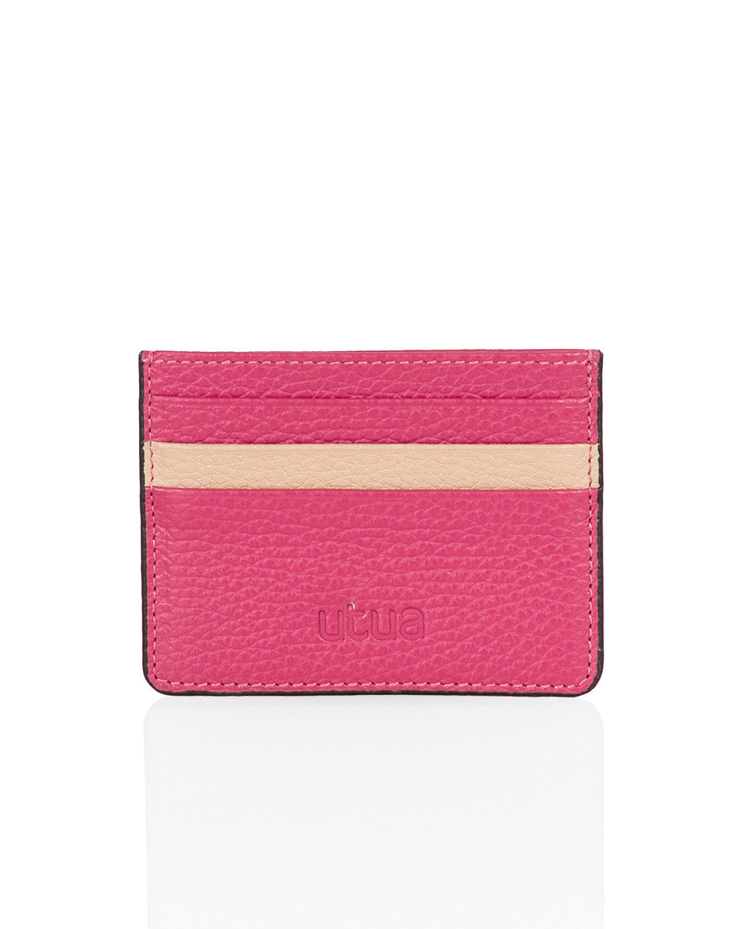 Utua nahkainen korttikotelo pinkki