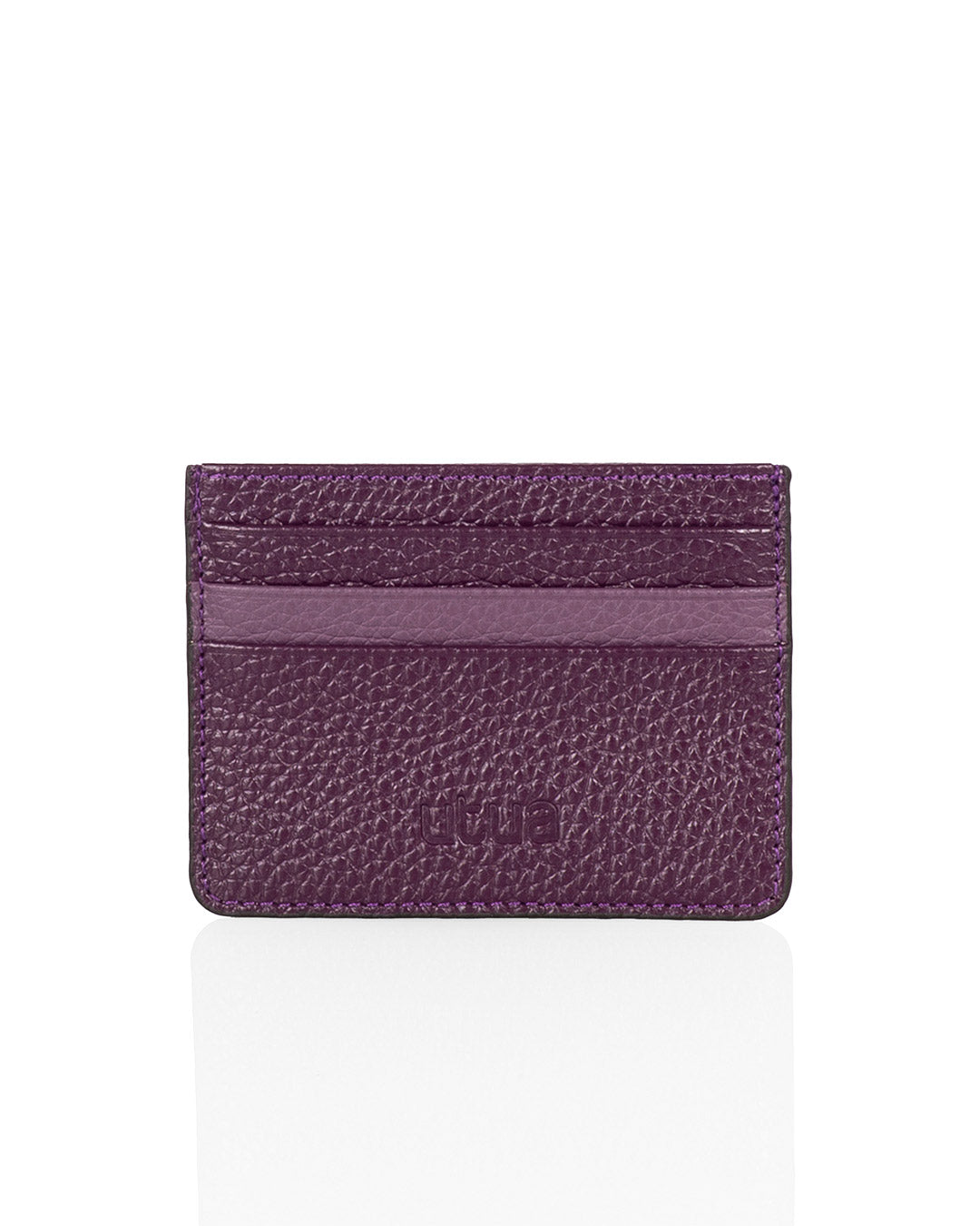 Utua nahkainen korttikotelo tumma violetti
