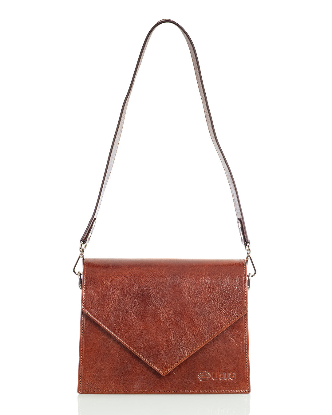 Utua Skoga kasviparkittu keskiruskea pikkulaukku