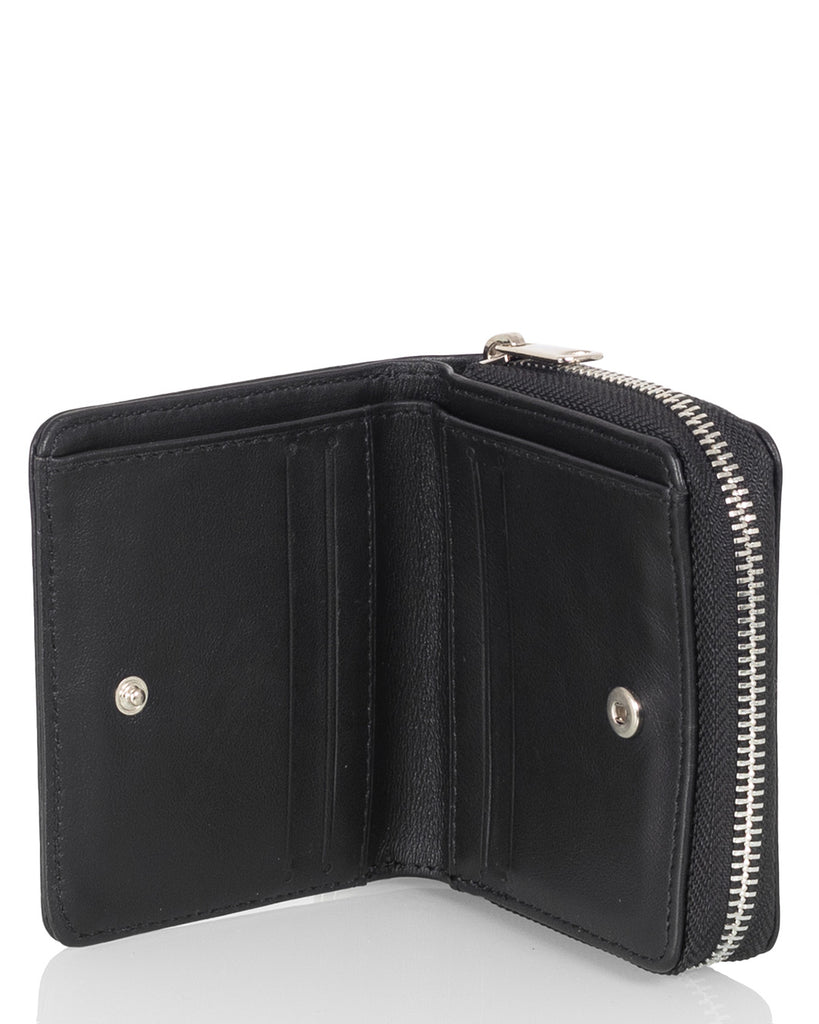 Utua brand leather wallet Siro black