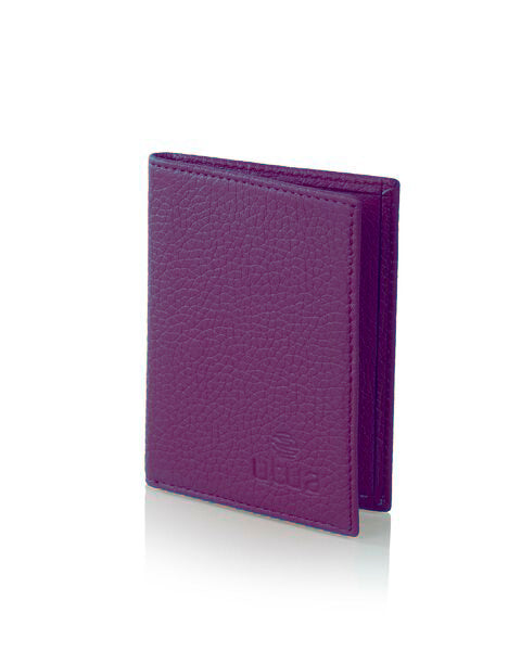 Utua nahkainen korttikotelo tumma violetti