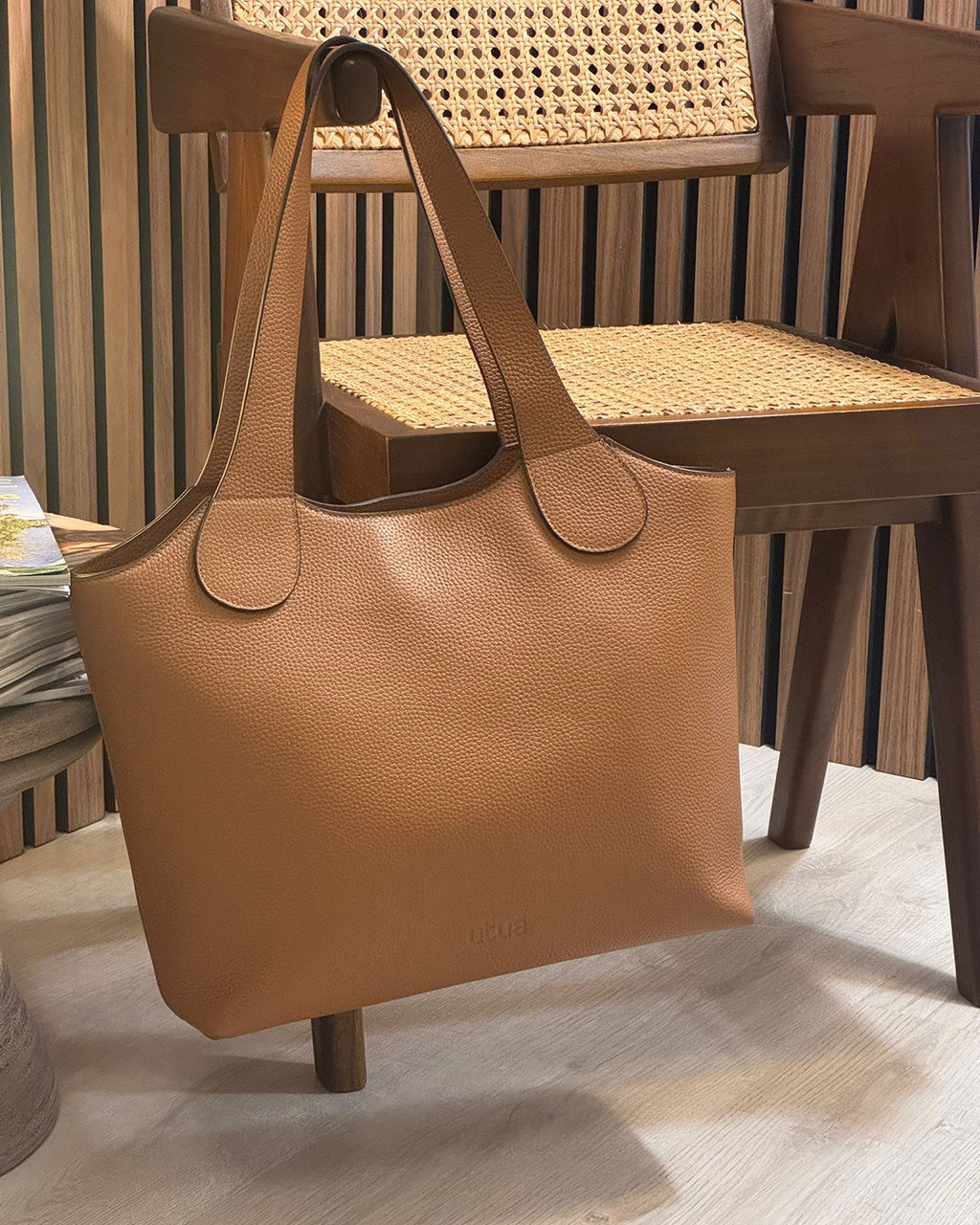 nahkainen utua irene tyolaukku ruskea