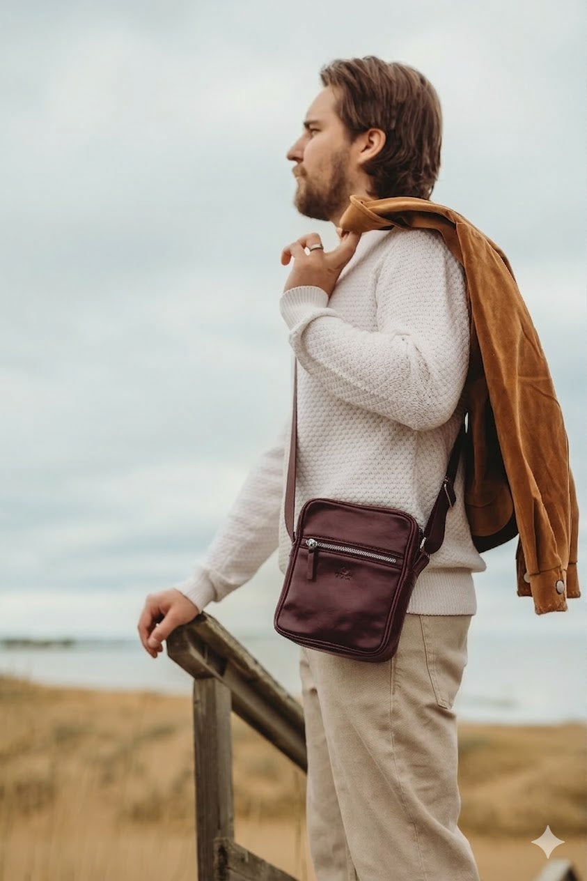 utua apollon exclusive pikkulaukku kasviparkittu viinin punainen