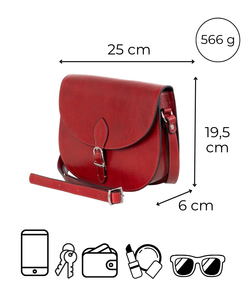 utua visby kasviparkittu olkalaukku ruskea mittakuva