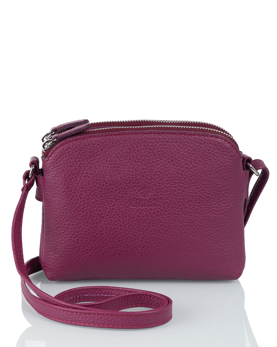 Lysti small leather bag, dahlia red